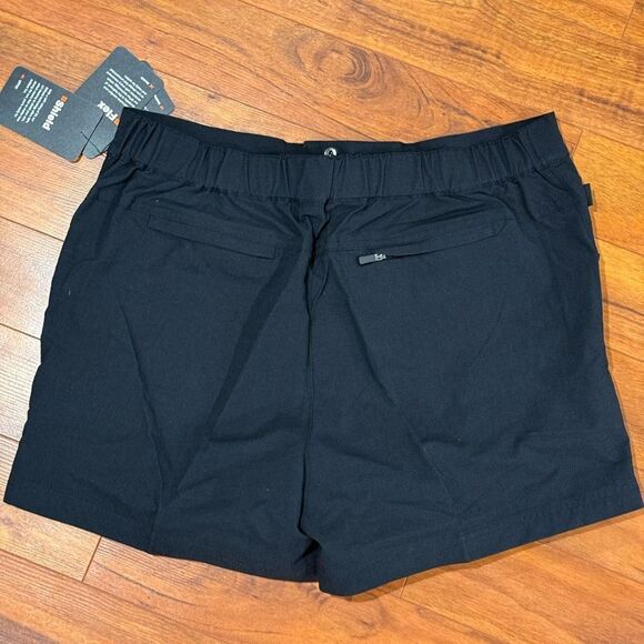 BASS OUTDOOR Women’s Wicking Shorts with Side Pockets & Elastic Waist, Black NWT - Picture 6 of 11